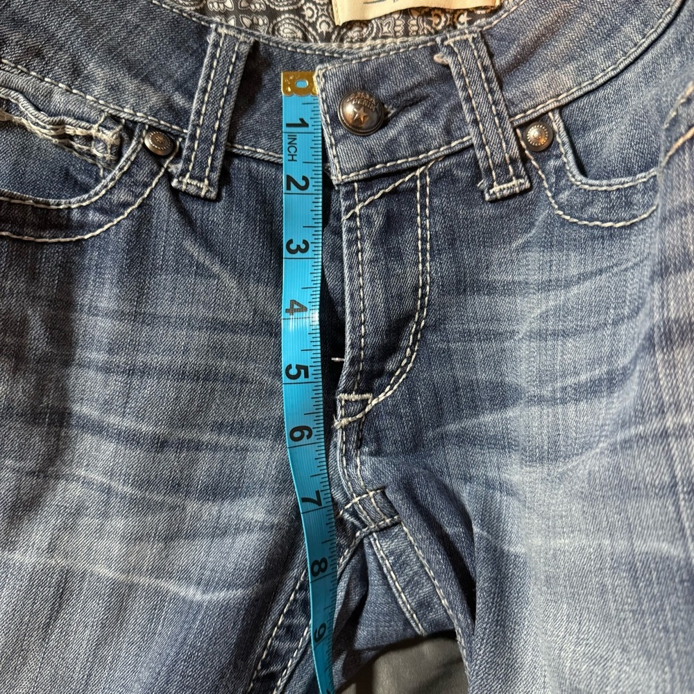 Ariat Real Denim Women's WesternBootcut Jeans Size 26R Cowgirl Medium Wash - Picture 9 of 10
